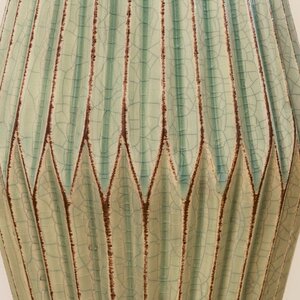 Керамическая ваза Минодора 21 см светло-зеленая Boltze фото 2