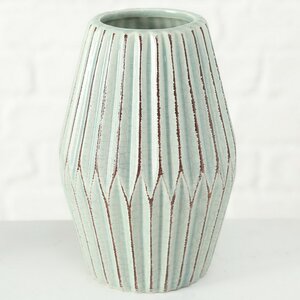 Керамическая ваза Минодора 21 см светло-зеленая Boltze фото 4