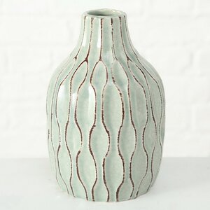 Керамическая ваза Мелания 21 см светло-зеленая Boltze фото 4