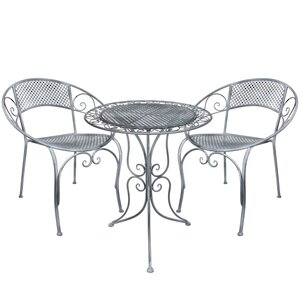 Металлический стол Триббиани 70*60 см, серый (Edelman, Нидерланды). Артикул: ID63551