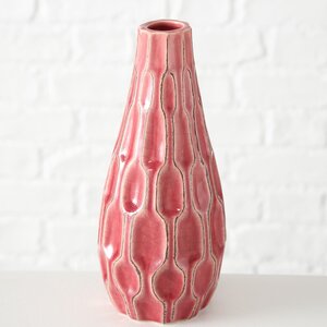 Керамическая ваза Жюстин 24 см розовая (Boltze, Германия). Артикул: 1016812-2