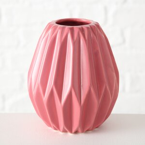 Керамическая вазочка Тампа 13 см малиновая Boltze фото 1