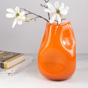 Декоративная ваза Альбиора 23 см мандариновая (EDG, Италия). Артикул: 101784-30