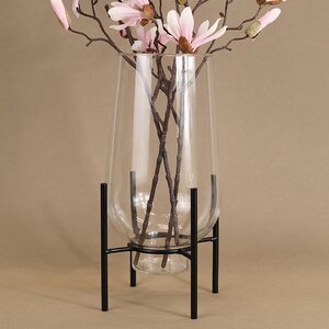 Стеклянная ваза на подставке Альма 32 см (Boltze, Германия). Артикул: 1018030-1