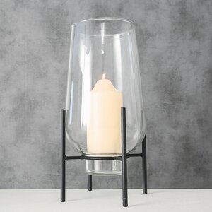 Стеклянная ваза на подставке Альма 32 см Boltze фото 4