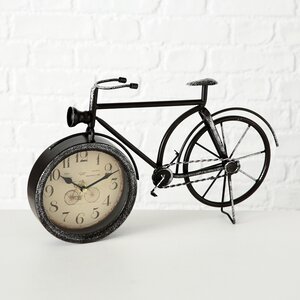 Настольные часы Велосипед Ретро 39*24 см, черные (Boltze, Германия). Артикул: 1018099-2