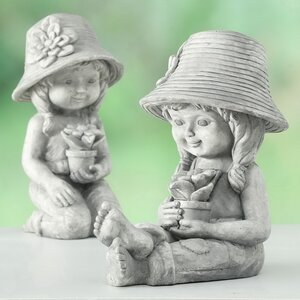 Набор садовых фигур Паула и Мелисса - Floreale Pentolle 42 см, 2 шт (Boltze, Германия). Артикул: 1019188-набор