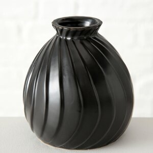 Фарфоровая ваза для цветов Masconni: Black Pearl 11 см Boltze фото 1