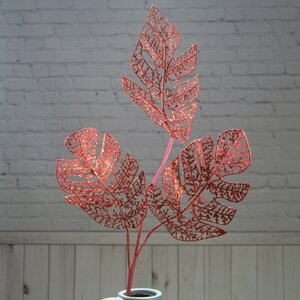 Искусственный лист Ажурная Монстера 78 см, красная (Hogewoning, Нидерланды). Артикул: ID61150