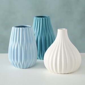 Набор керамических ваз Wilma Ocean 12 см, 3 шт Boltze фото 1