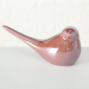Фарфоровая статуэтка Птица Pearly 8 см, розовая (Boltze, Германия). Артикул: 1020949-2