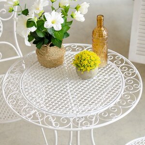 Комплект садовой мебели Ферарра: 1 стол + 2 стула, белый Edelman фото 2