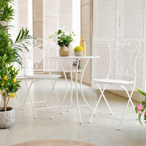 Комплект садовой мебели Ферарра: 1 стол + 2 стула, белый Edelman фото 9