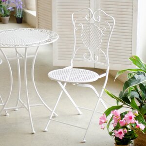 Комплект садовой мебели Ферарра: 1 стол + 2 стула, белый Edelman фото 5