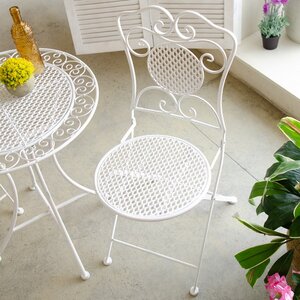Комплект садовой мебели Ферарра: 1 стол + 2 стула, белый Edelman фото 6