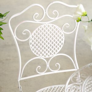 Комплект садовой мебели Ферарра: 1 стол + 2 стула, белый Edelman фото 7