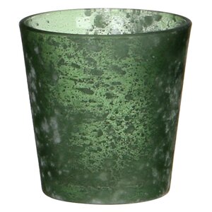 Подсвечник для чайной свечи Линда 8 см темно-зеленый, стекло Edelman фото 1
