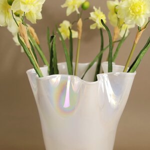 Декоративная ваза Via Drappo 25 см белая EDG фото 2