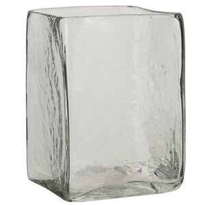 Стеклянная квадратная ваза Альфредо 24 см Edelman фото 1