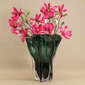 Декоративная ваза Via Drappo 27 см изумрудная EDG фото 6