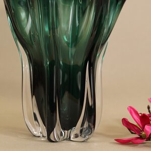 Декоративная ваза Via Drappo 27 см изумрудная EDG фото 5