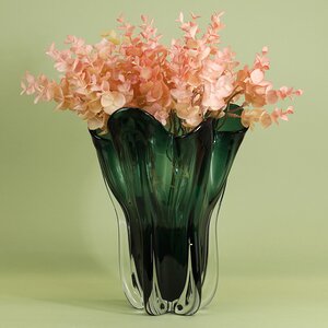 Декоративная ваза Via Drappo 27 см изумрудная EDG фото 7