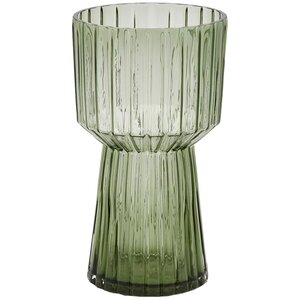 Стеклянная ваза Гильбрен 29 см малахитовая EDG фото 3