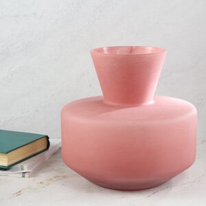 Декоративная ваза Элебрун 25 см розовая (EDG, Италия). Артикул: 105763-50