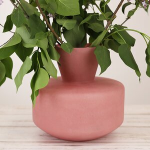 Декоративная ваза Элебрун 25 см розовая EDG фото 5