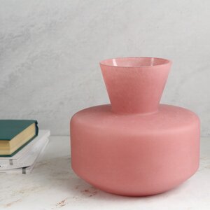 Декоративная ваза Элебрун 20 см розовая (EDG, Италия). Артикул: 105764-50