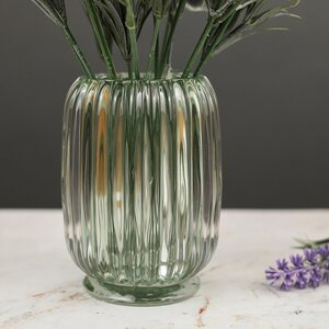 Стеклянная ваза Rozemari 12 см нежно-зеленая EDG фото 2