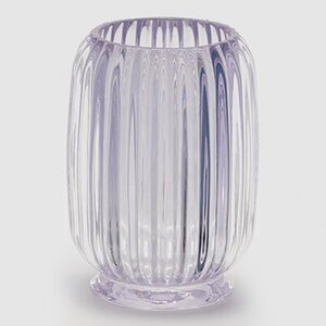 Стеклянная ваза Rozemari 12 см лавандовая EDG фото 3