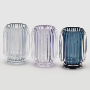 Стеклянная ваза Rozemari 12 см синяя EDG фото 4