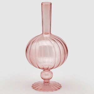 Стеклянная ваза Monofiore 25 см нежно-розовая EDG фото 1