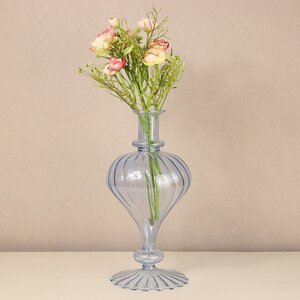 Стеклянная ваза Monofiore 30 см голубая EDG фото 2