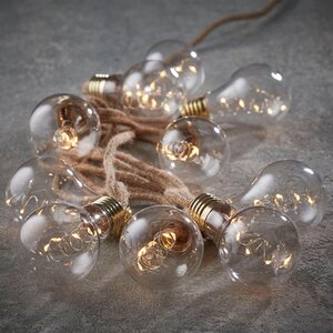 Ретро гирлянда Голденсайд, 10 ламп, теплые белые LED, 3.15 м, IP20 (Edelman, Нидерланды). Артикул: ID60719