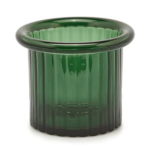 Стеклянная ваза Pillar 16 см зеленая EDG фото 5