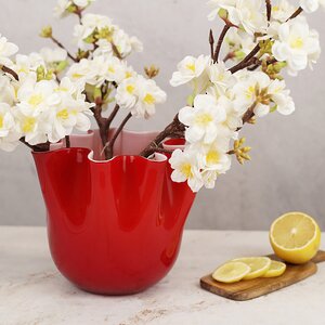 Декоративная ваза Алеберта 18 см красная (EDG, Италия). Артикул: 108330-40