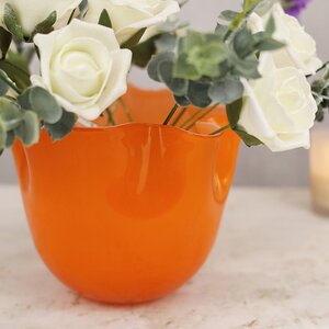 Декоративная ваза Алеберта 14 см оранжевая EDG фото 2