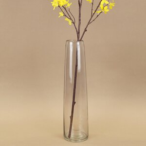 Стеклянная ваза Рейфгвино 38 см дымчато-серая