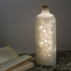 Декоративный светильник Dancing Stars 32 см, теплая белая LED подсветка, на батарейках, стекло Edelman фото 1