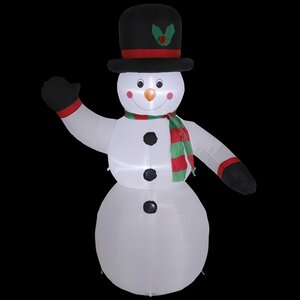 Надувная фигура Снеговик - Christmas is coming 2 м с LED подсветкой, IP44 Edelman фото 2