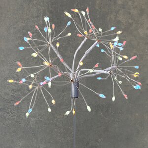 Светодиодное украшение Одуванчик Бронда 50 см, 80 разноцветных LED ламп, IP44 (Edelman, Нидерланды). Артикул: ID78128