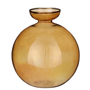 Стеклянная ваза Bolivia 15 см янтарная Edelman фото 1