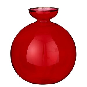 Стеклянная ваза Bolivia 15 см красная Edelman фото 1
