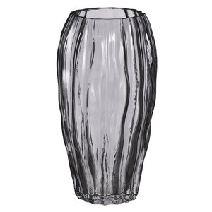 Стеклянная ваза Francisca 27 см серая Edelman фото 3