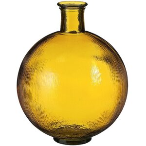 Стеклянная ваза-бутылка Gabello 42 см охровая Edelman фото 1