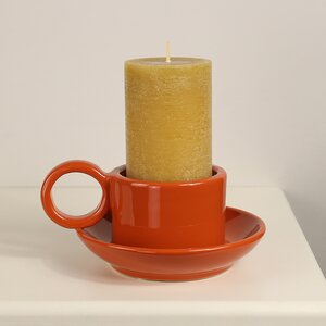 Керамический подсвечник Adelboden 18 см оранжевый Edelman фото 5