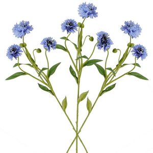 Искусственный букет Corn Flower 62 см голубой (Edelman, Нидерланды). Артикул: 1150682-набор