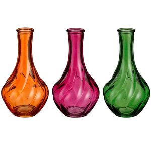 Набор стеклянных ваз Sanre 17 см, 3 шт (Edelman, Нидерланды). Артикул: 1155294-набор